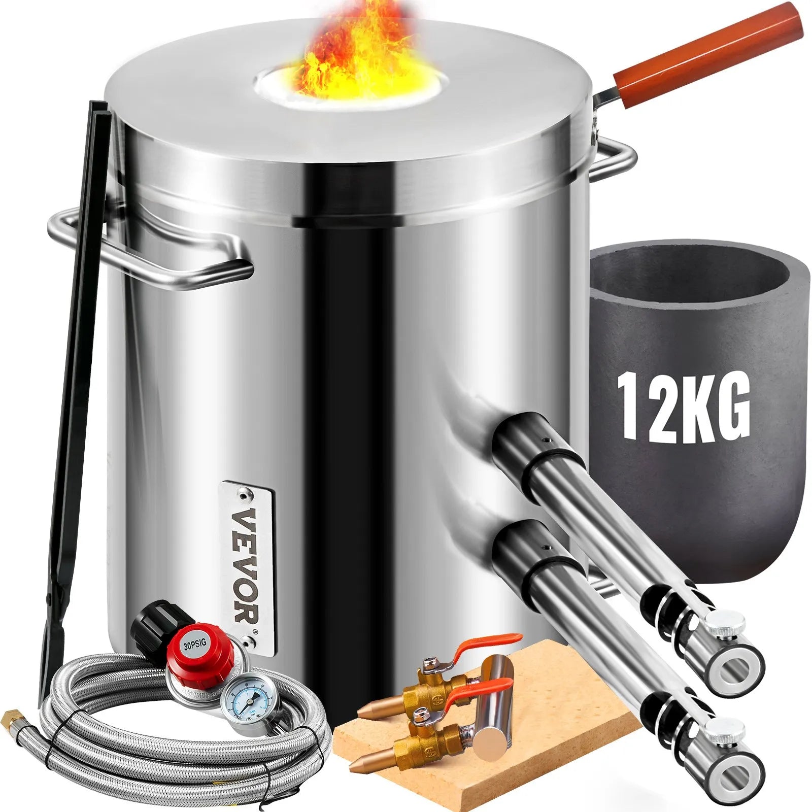 Propane Melting Furnace Kit, 12KG Large Capacity Foundry