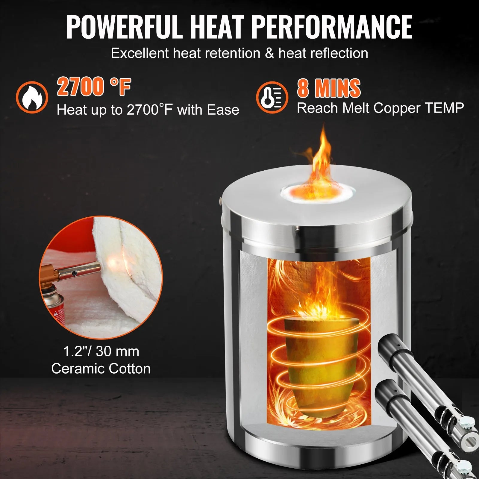 Propane Melting Furnace Kit, 12KG Large Capacity Foundry