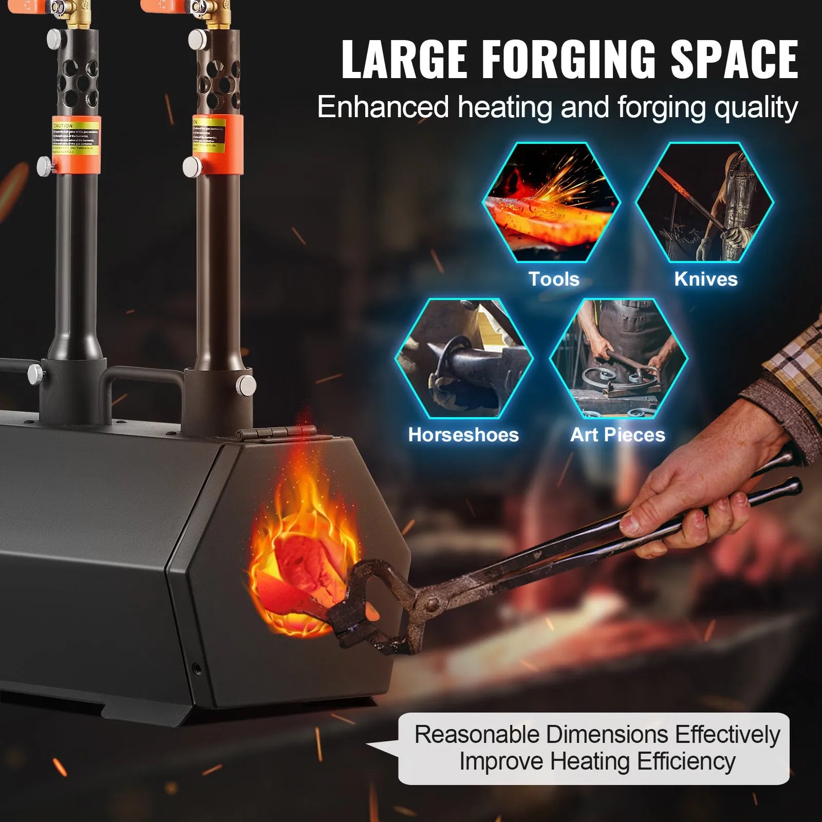 3 Burner Forge