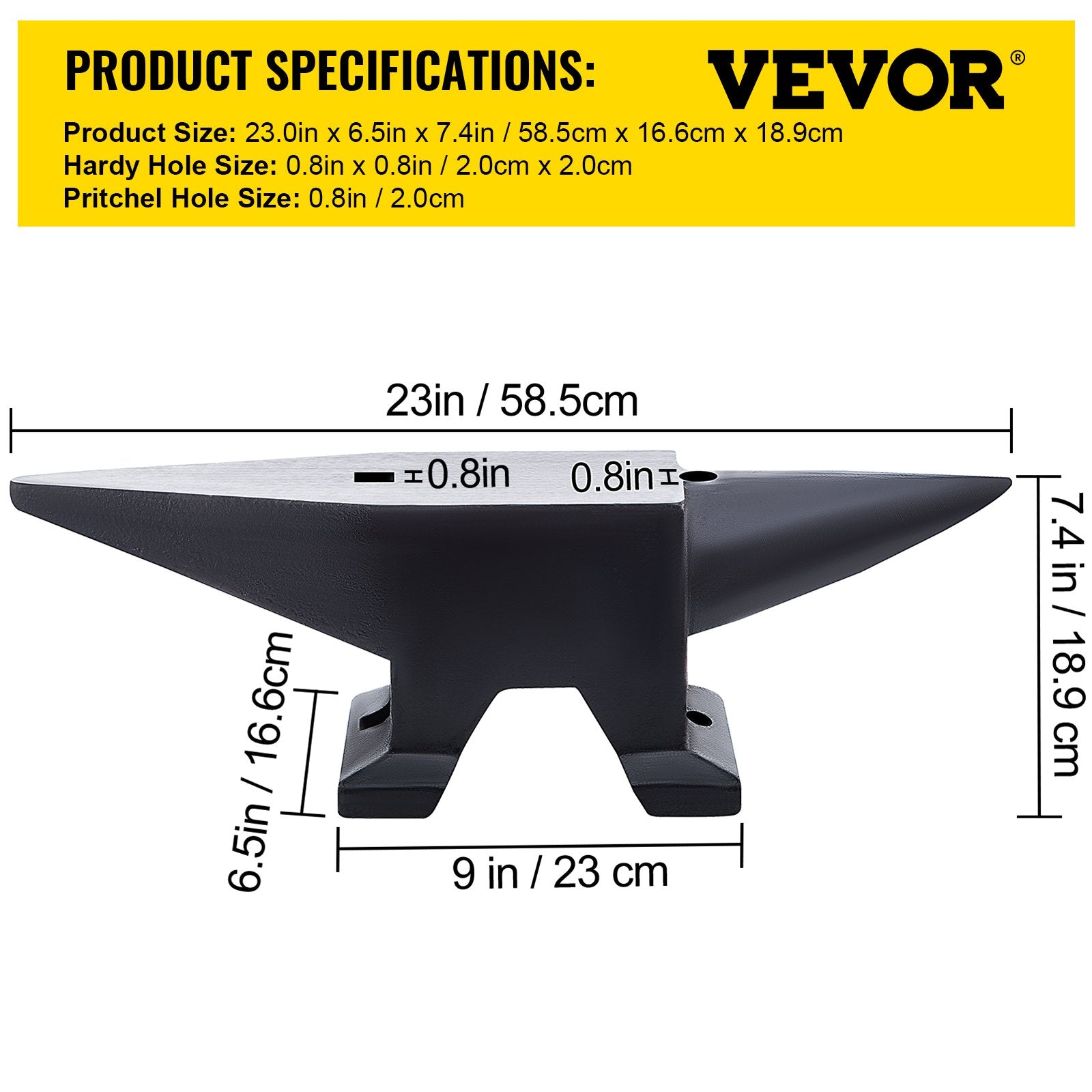 110 lb Cast Steel Anvil