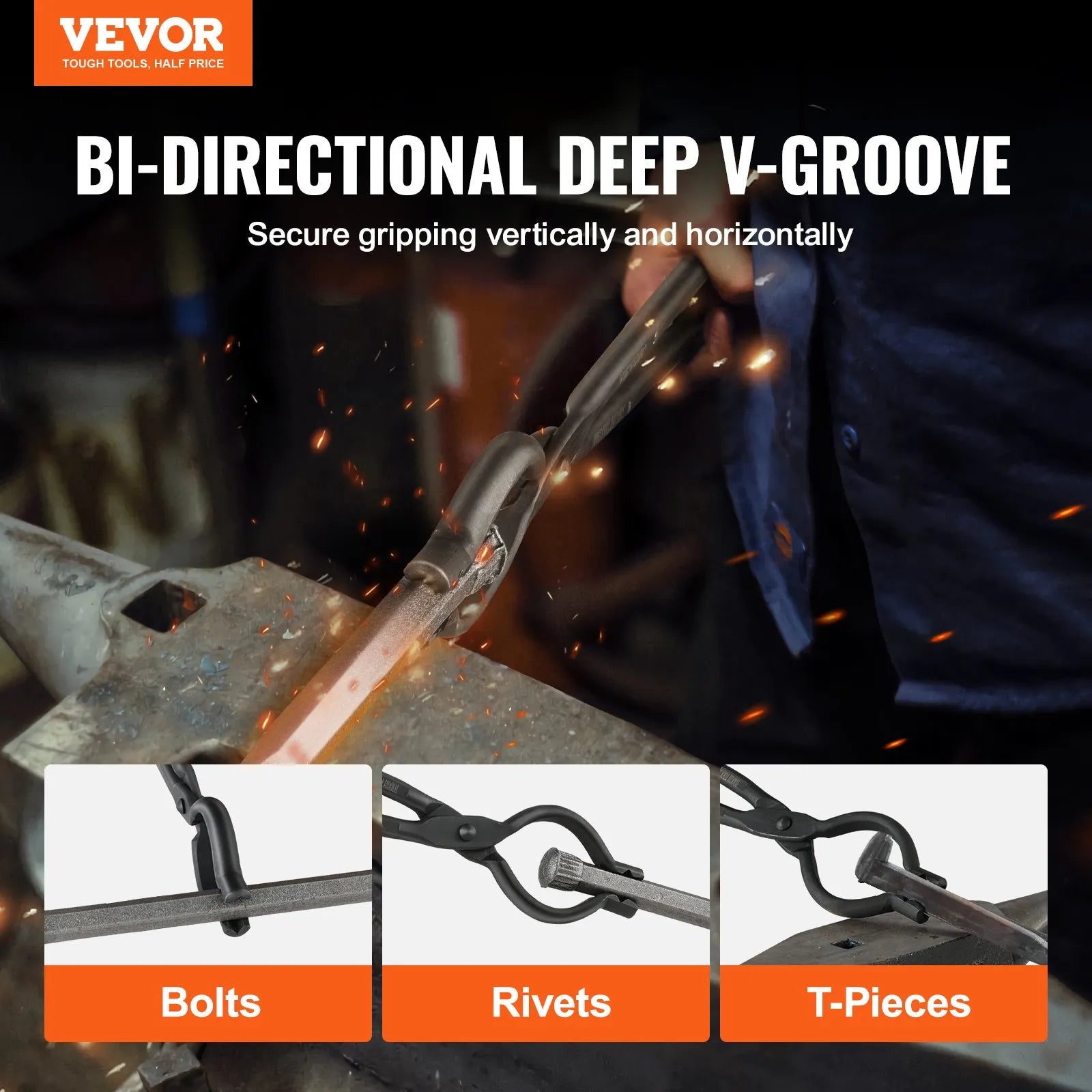 V Bit Bolt Tongs 18'