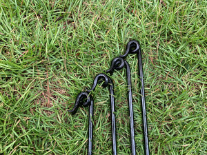 Barrier Stakes set of 4 (rope fence) – Old Town Blacksmith and Supply